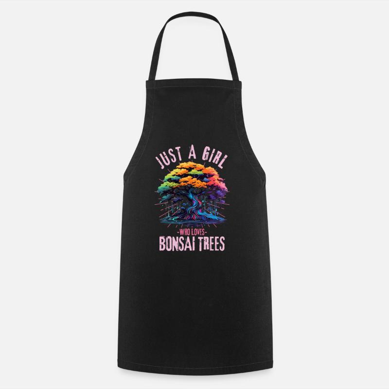 Bonsaï coloré - Tablier de cuisine - noir