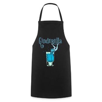Ginderella Gin Liqueur Tonic Boozing JGA - Cooking Apron - black - Front - AI Model Male 185 dark (185cm)