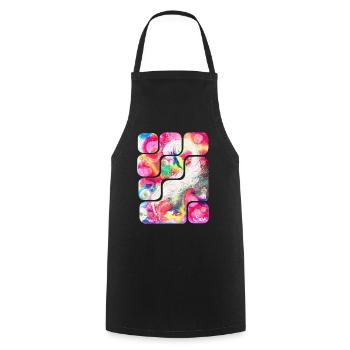 Magic Feather Creativity - Sonja Ariel von Staden - Cooking Apron - black - Front - AI Model Male 185 dark (185cm)