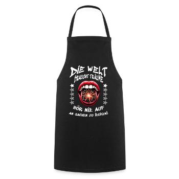World of Taste - Cooking Apron - black - Front - AI Model Male 185 dark (185cm)