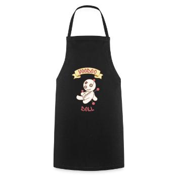 Poupée vaudou vaudou - Tablier de cuisine - noir - Devant - AI Model Male 185 dark (185cm)