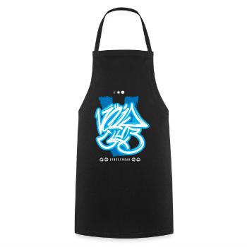 Streetwear Urban Graffiti - Cooking Apron - black - Front - AI Model Male 185 dark (185cm)