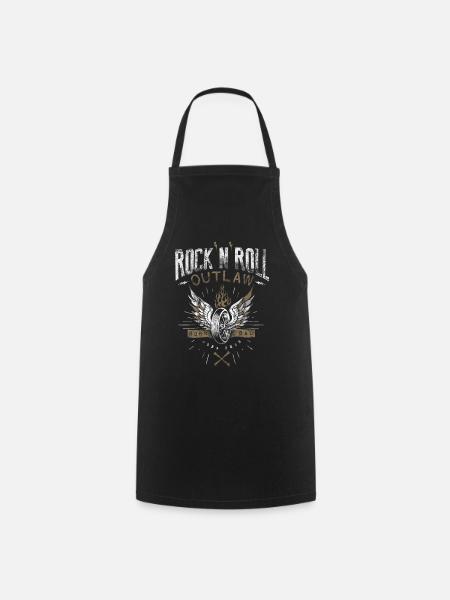 Rock & Roll Outlaw - Cooking Apron - black