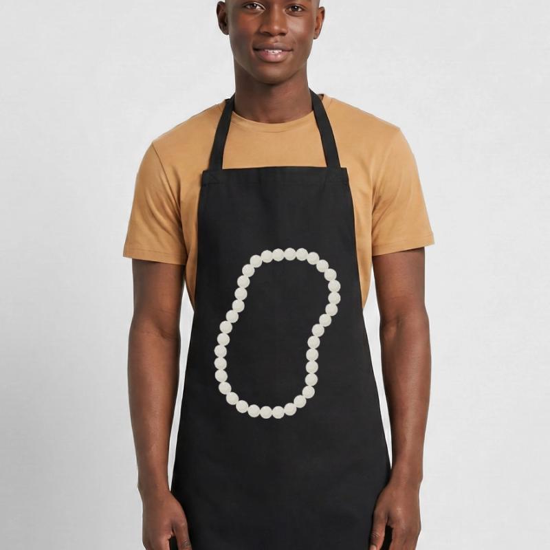 Conception élégante de collier de perles de perles Tablier de cuisine