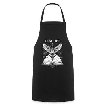 Mystischer Lehrer-tarot Druck - Kochschürze - Schwarz - Vorne - AI Model Male 185 dark (185cm)