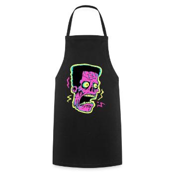 Néon Zombie Screamer Pop Art - Tablier de cuisine - noir - Devant - AI Model Male 185 dark (185cm)