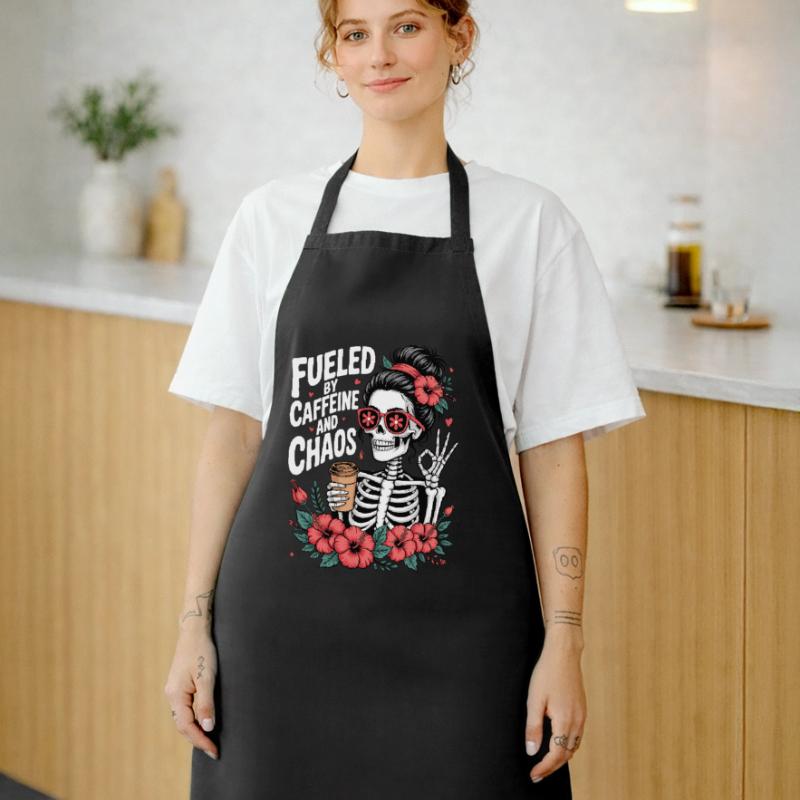 Mutter Koffein Mutter Skelett Kaffee Kochschürze