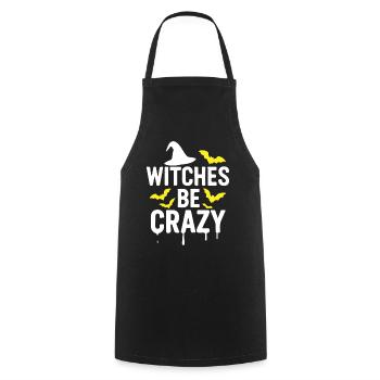 Sorcières soyez folles - Tablier de cuisine - noir - Devant - AI Model Male 185 dark (185cm)