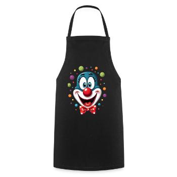 Carnival Clown Costume Carnival Carnival - Cooking Apron - black - Front - AI Model Male 185 dark (185cm)