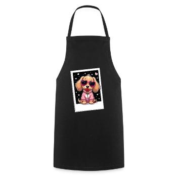 Dackel Dachshund Tekel - Kochschürze - Schwarz - Vorne - AI Model Male 185 dark (185cm)