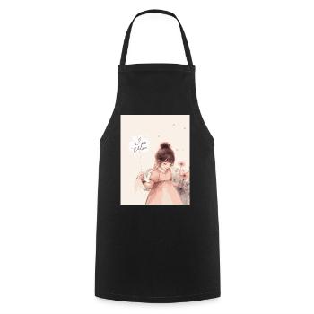 Sweet Daughter Love Mum - Cooking Apron - black - Front - AI Model Male 185 dark (185cm)