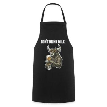 Bull Bull Beer - Cooking Apron - black - Front - AI Model Male 185 dark (185cm)
