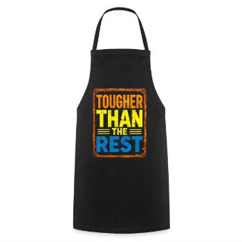 Tougher Than the Rest Typography - Cooking Apron - black - Front - AI Model Male 185 dark (185cm)