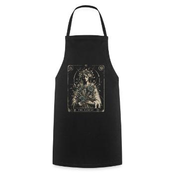 Fleuriste Arcana Style Floral Art Vintage - Tablier de cuisine - noir - Devant - AI Model Male 185 dark (185cm)