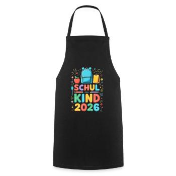 Scolaire 2026 Inscription scolaire 2026 Retour à l’école - Tablier de cuisine - noir - Devant - AI Model Male 185 dark (185cm)