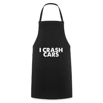 I Crash Cars 3 - Kochschürze - Schwarz - Vorne - AI Model Male 185 dark (185cm)