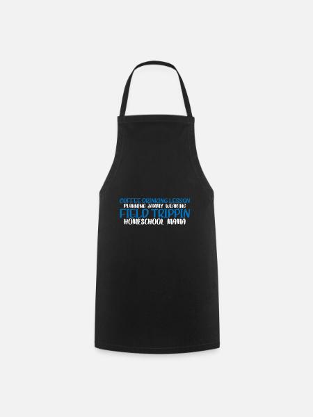 Planification de cours de consommation de café Homeschool Mama 4 - Tablier de cuisine - noir