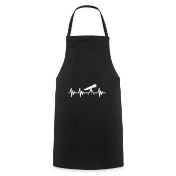 Rythme du cœur télescopique Astronomie Heartbeat Astronomy - Tablier de cuisine - noir - Devant - AI Model Male 185 dark (185cm)