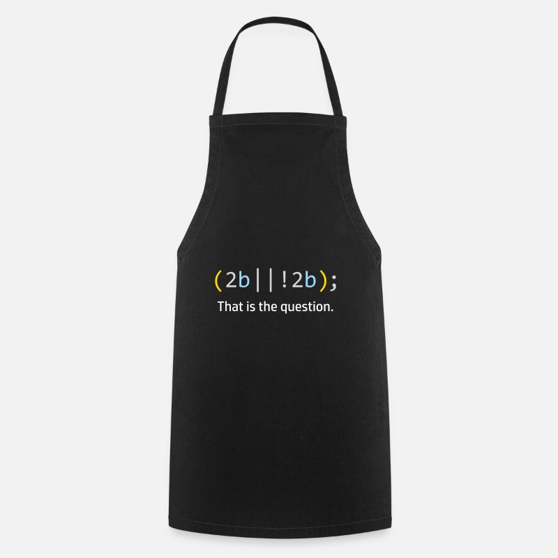 Informaticien Programmeur de code informatique - Tablier de cuisine - noir
