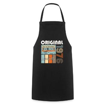 Novembre né en 1976 Cadeau du 46e anniversaire - Tablier de cuisine - noir - Devant - AI Model Male 185 dark (185cm)