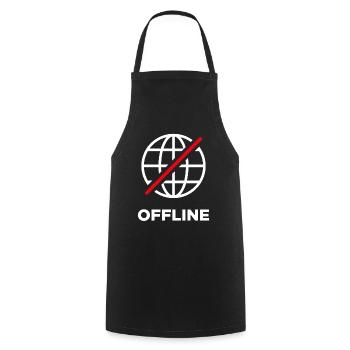 Offline - Cooking Apron - black - Front - AI Model Male 185 dark (185cm)