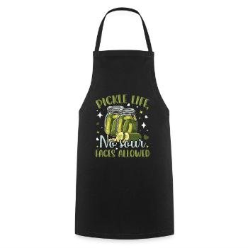 Pickle life- Gurken Geschenke- Gurken Tshirt - Kochschürze - Schwarz - Vorne - AI Model Male 185 dark (185cm)