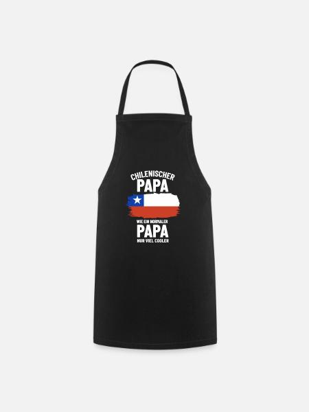 Chilenischer Papa wie ein normaler Papa nur cooler - Kochschürze - Schwarz
