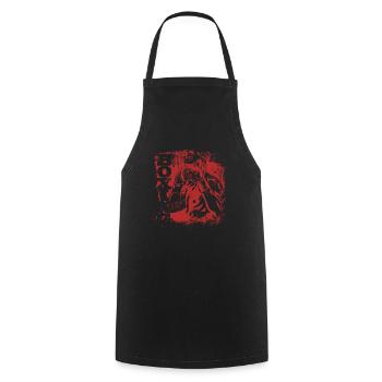 Boxe, Boxe, Arts martiaux, Entraînement de boxe - Tablier de cuisine - noir - Devant - AI Model Male 185 dark (185cm)