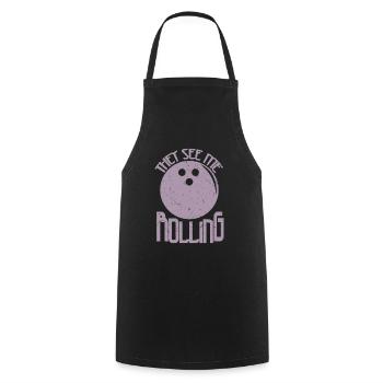 Bowling Skittles Bowler Saying Funny - Cooking Apron - black - Front - AI Model Male 185 dark (185cm)