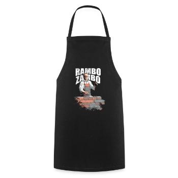 Merz Rambo Zambo - Kanzler - Kochschürze - Schwarz - Vorne - AI Model Male 185 dark (185cm)