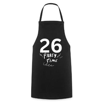 26 - Tablier de cuisine - noir - Devant - AI Model Male 185 dark (185cm)