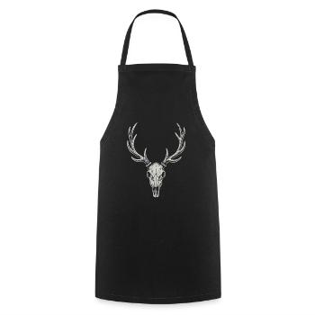 Bois de cerf - Chapiteau, bière et plaisir - Tablier de cuisine - noir - Devant - AI Model Male 185 dark (185cm)