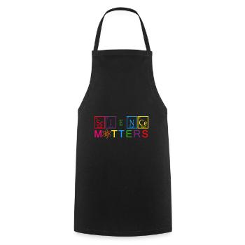 Science T shirts - Cooking Apron - black - Front - AI Model Male 185 dark (185cm)