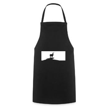 Ziege - (2) - Kochschürze - Schwarz - Vorne - AI Model Male 185 dark (185cm)