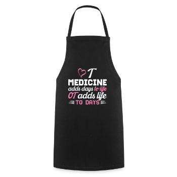 Occupational Therapy Add Life To Days Heart - Cooking Apron - black - Front - AI Model Male 185 dark (185cm)