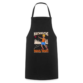 Nachwuchs Boßel Profi - Boßeln - Kochschürze - Schwarz - Vorne - AI Model Male 185 dark (185cm)