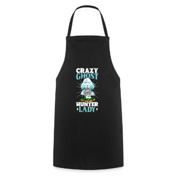 Crazy Ghostbusters Lady - Tablier de cuisine - noir - Devant - AI Model Male 185 dark (185cm)