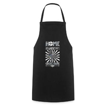 Home is where my Great Dane is - Deutsche Dogge - Cooking Apron - black - Front - AI Model Male 185 dark (185cm)