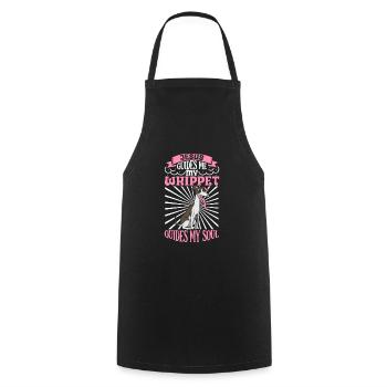 Jesus and My Whippet - Cooking Apron - black - Front - AI Model Male 185 dark (185cm)
