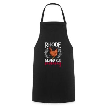 Red Rhodeland mom - Cooking Apron - black - Front - AI Model Male 185 dark (185cm)