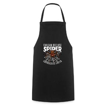 Chilean angle spider - Cooking Apron - black - Front - AI Model Male 185 dark (185cm)