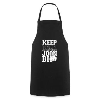 Keep Calm - Tang so Do - Cooking Apron - black - Front - AI Model Male 185 dark (185cm)