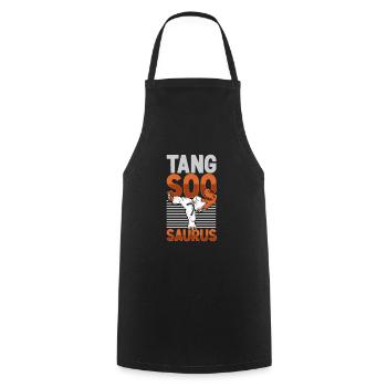 TREX - Tang so do Saurus - Cooking Apron - black - Front - AI Model Male 185 dark (185cm)