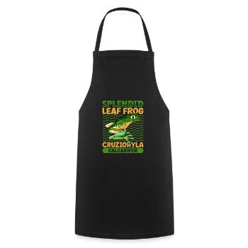 Grenouille magnifique - Tablier de cuisine - noir - Devant - AI Model Male 185 dark (185cm)