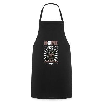 Accueil - Affenpinscher - Tablier de cuisine - noir - Devant - AI Model Male 185 dark (185cm)