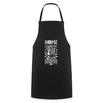 Home - Louisiana Catahoula Leopard Dog - Cooking Apron - black - Front - AI Model Male 185 dark (185cm)