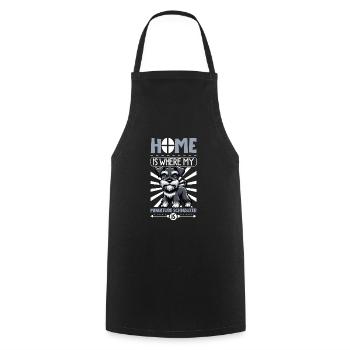 Home - Miniature Snout - Cooking Apron - black - Front - AI Model Male 185 dark (185cm)