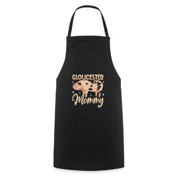 Maman cochonne Gloucestershire Old Spot - Tablier de cuisine - noir - Devant - AI Model Male 185 dark (185cm)