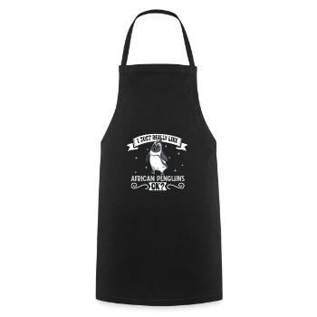 J’adore mon manchot africain - Tablier de cuisine - noir - Devant - AI Model Male 185 dark (185cm)