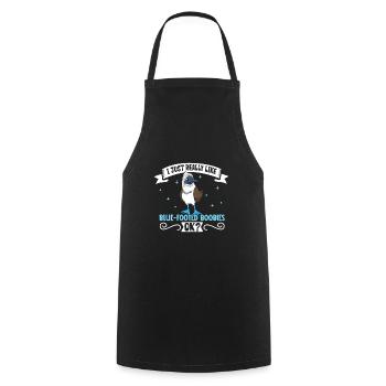 I love my blue-footed booby - Cooking Apron - black - Front - AI Model Male 185 dark (185cm)